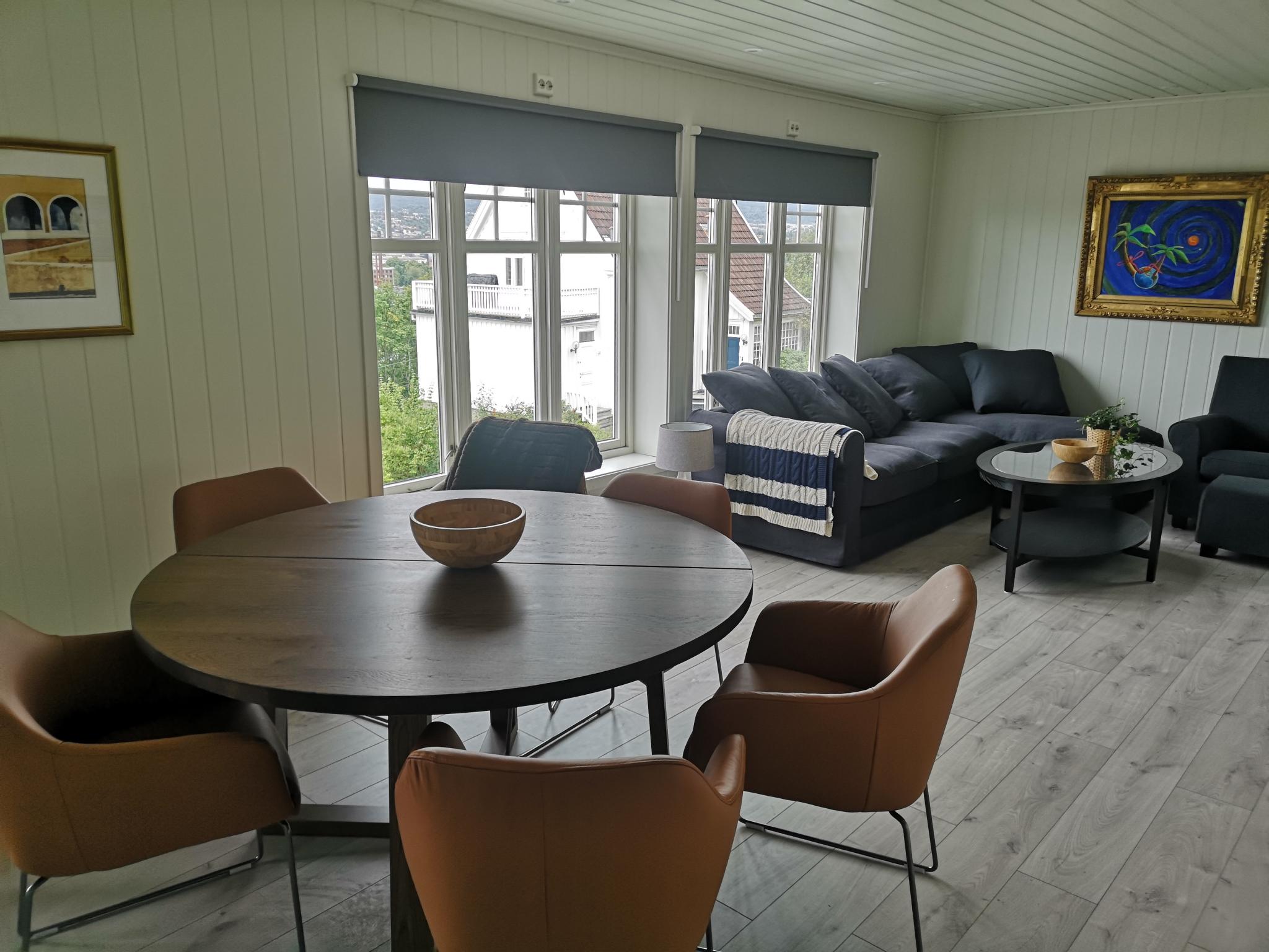 Stor stue, med unik utsikt over Trondheim Sentrum